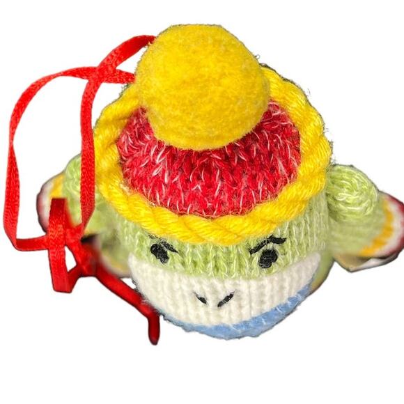 Vintage 90's 1997 Christmas Ornament Sock Monkey Collectible 4" Green Red Blue Y - Picture 9 of 14